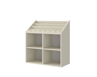 Children’s Montessori bookcase with 4 spacious shelves Juno latte 33x71 cm