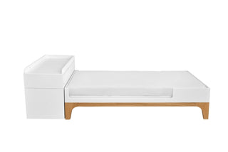Convertible bed 70x120/160 cm Brio white for babies and toddlers