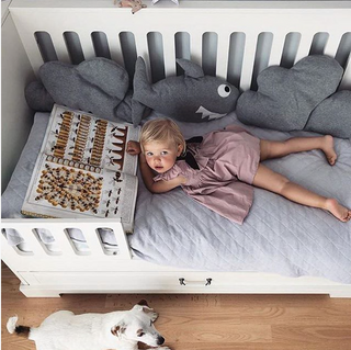 Complete baby room Raffi white | Convertible bed with drawer, wardrobe, changing table and changing top