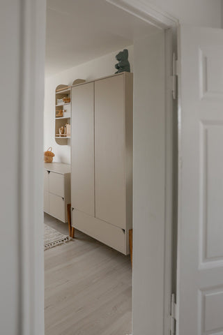 Children's wardrobe with two doors Iris beige 50x117 cm