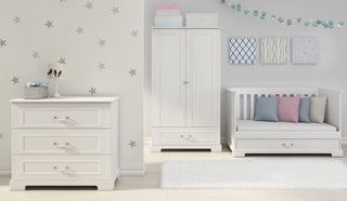 Dresser with 3 drawers Raffi white 51x102 cm
