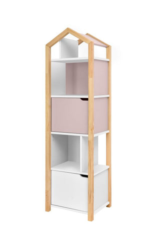 Bookcase MANHATTAN Joey flamingo | Ona's furniture - kids room furniture
