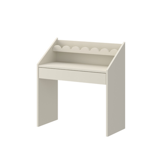 Children's Montessori desk with drawer and shelf Juno latte 33x71 cm