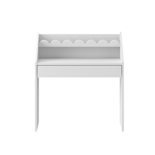 Children's Montessori desk with drawer and shelf Juno snow white 33x71 cm