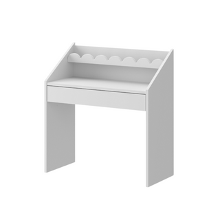 Children's Montessori desk with drawer and shelf Juno snow white 33x71 cm