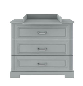 Baby room INES Neutral grey: Cot/Toddler bed 70x140 with drawer | 2-door wardrobe | 3-drawer changing table | Ona's furniture - kids room furniture