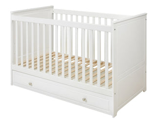 Complete baby room Lulu | Convertible bed with drawer, wardrobe, changing table and changing top