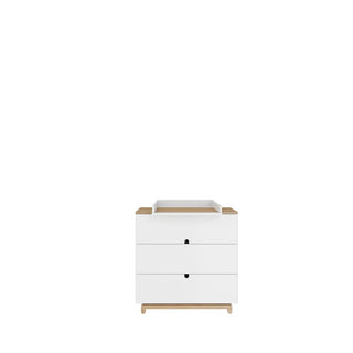 Complete baby room Spots | Convertible bed with drawer and bookcase, wardrobe, changing table and changing top