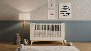 Complete babykamer Olive met meegroeibed matras kast commode en bladvergroter