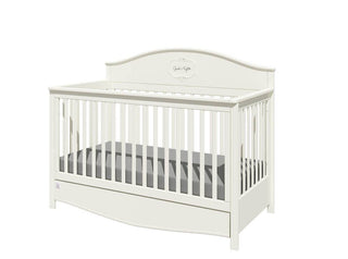 Cot/Toddler bed 70x140 with drawer GOOD NIGHT Elegant white | Ona's furniture - kids room furniture