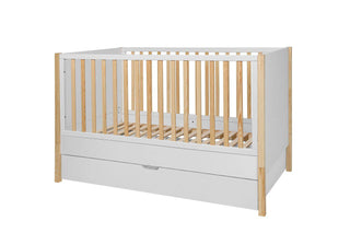 Cot/Toddler bed 70x140 TATAM | Drawer on wheels TATAM