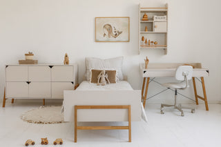 Dresser with 6 spacious drawers Iris beige 50x150 cm