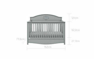 Cot/Toddler bed 70x140 with drawer GOOD NIGHT Grey | Ona's furniture - kids room furniture