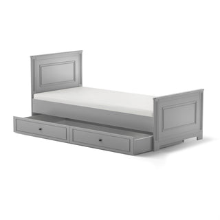 Bed 90x200 with drawer INES Neutral grey | Ona's furniture - kids room furniture