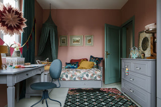Bed 90x200 with drawer INES Neutral grey | Ona's furniture - kids room furniture
