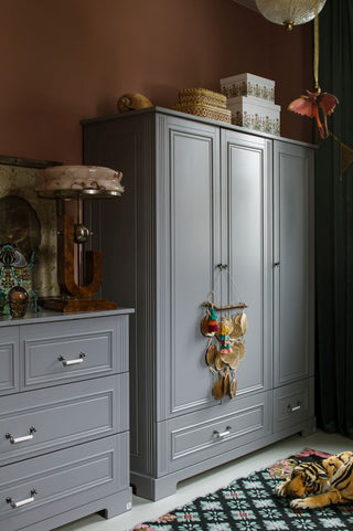 4-drawer changing table INES Neutral grey | Ona's furniture - kids room furniture