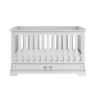 Cot/Toddler bed 70x140 with drawer INES Elegant white | Ona's furniture - kids room furniture
