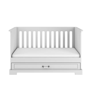 Cot/Toddler bed 70x140 with drawer INES Elegant white | Ona's furniture - kids room furniture
