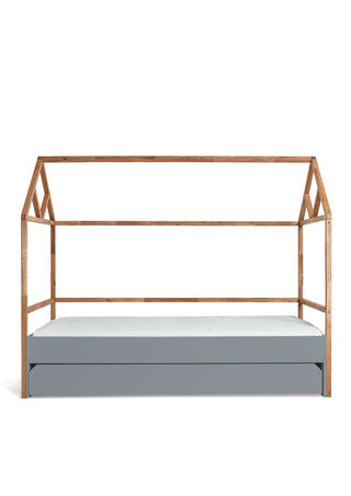 House bed 90x200 with drawer LOTTA Grey | Ona's furniture - kids room furniture