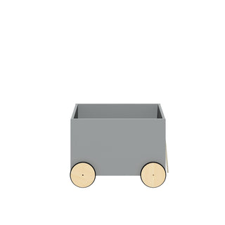 Toy box on wheels LOTTA Grey | Ona's furniture - kids room furniture