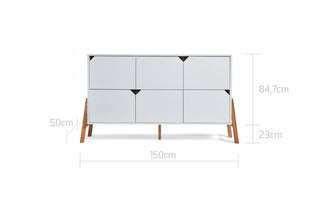 6-drawer changing table LOTTA Snow | Ona's furniture - kids room furniture