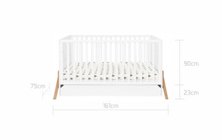 Cot/Toddler bed 70x140 with drawer LOTTA Snow | Ona's furniture - kids room furniture