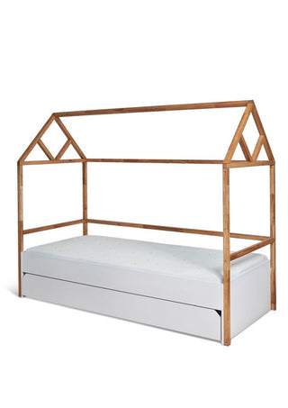 House bed 90x200 with drawer LOTTA Snow | Ona's furniture - kids room furniture