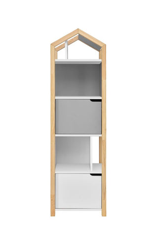 Bookcase MANHATTAN Joey grey | Ona's furniture - kids room furniture