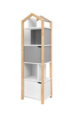 Bookcase MANHATTAN Joey grey | Ona's furniture - kids room furniture