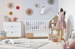 Cot/Toddler bed 70x140 with drawer NOMI | Ona's furniture - kids room furniture