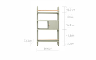Wall shelf RAINBOW Sage | Ona's furniture - kids room furniture