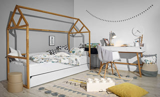 House bed 90x200 with drawer LOTTA Snow | Ona's furniture - kids room furniture