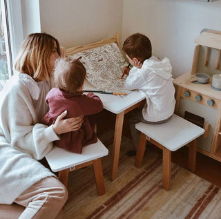 Stool WOODY Snow | Ona's furniture - kids room furniture