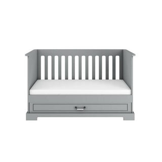 Cot/Toddler bed 70x140 with drawer INES Neutral grey | Ona's furniture - kids room furniture