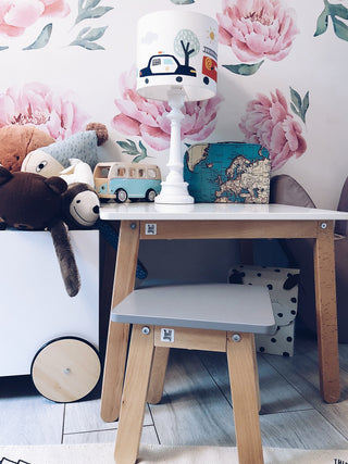 Stool WOODY Grey | Ona's furniture - kids room furniture